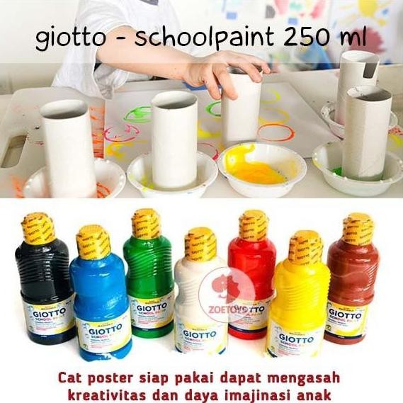 

new !!! Zoetoys Giotto - Washable School Paint 250 ml | Perlengkapan Mewarnai Fingerpaint Melukis Cat Lukis Anak Finger Paint | Mainan Edukasi murah