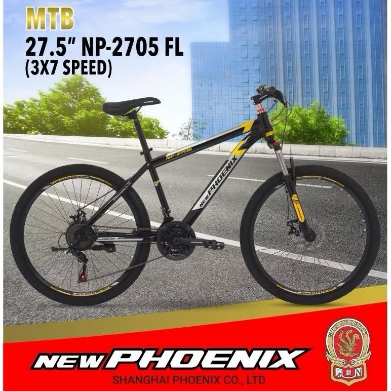 Sepeda MTB 27,5 Phoenix Star 21 Speed Cakram Bearing Inner Cable / Sepeda Gunung 27,5 PhoenixStar