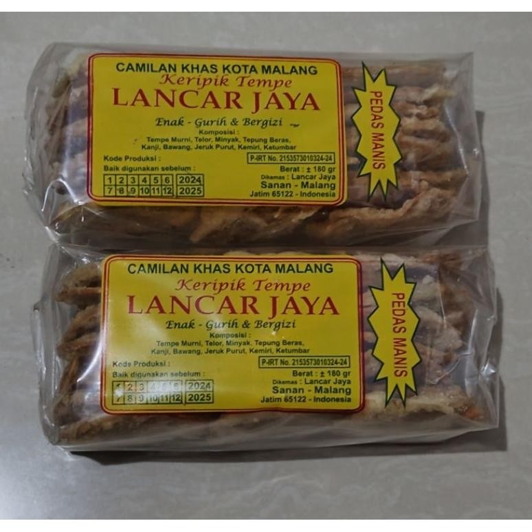 

Mewah Keripik Tempe Lancar Jaya Asli Malang