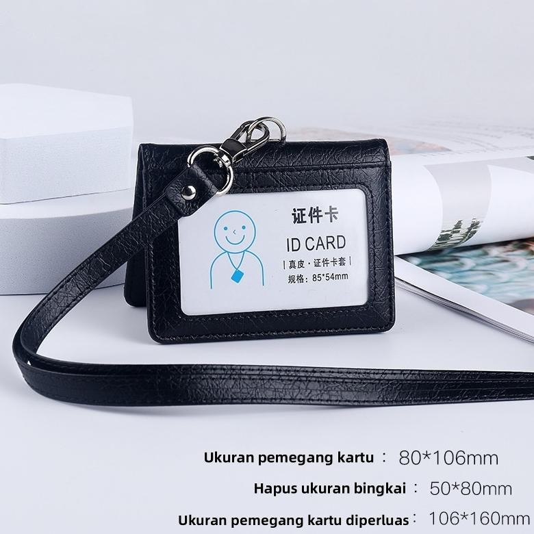 

[original] gagalu id card holder kulit magnet flip 1 sisi name tag holder kulit [terlaris] [terbaik]