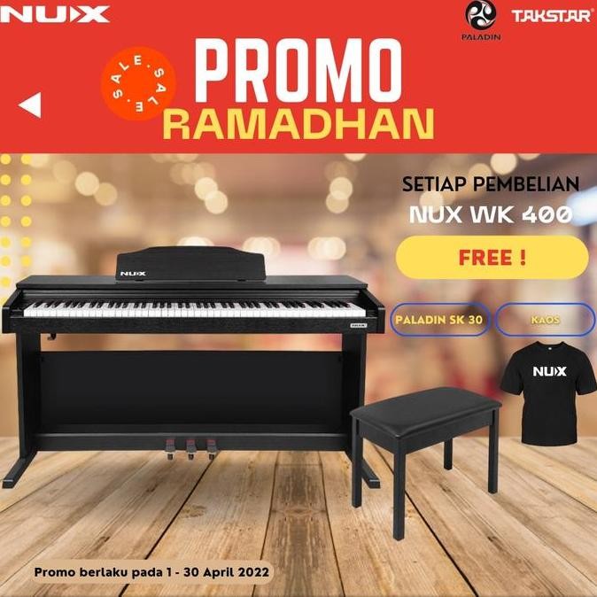 Alat Musik [Restock]Digital Piano Nux Wk 400 (Wk-400, Wk400) Very Recommended