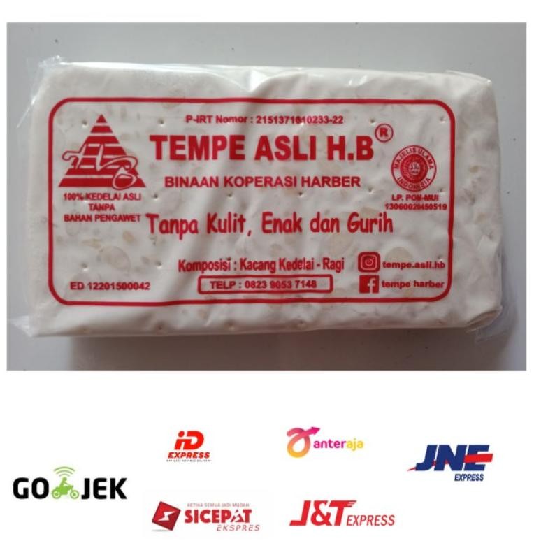 

Luar Biasa Tempe Asli H.B Tanpa Kulit, Enak & Gurih