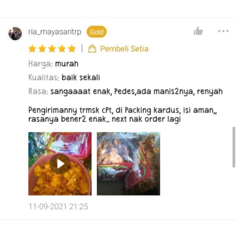 

Tangguh Kerupuk Cabe Ika (Free Packing Dus)