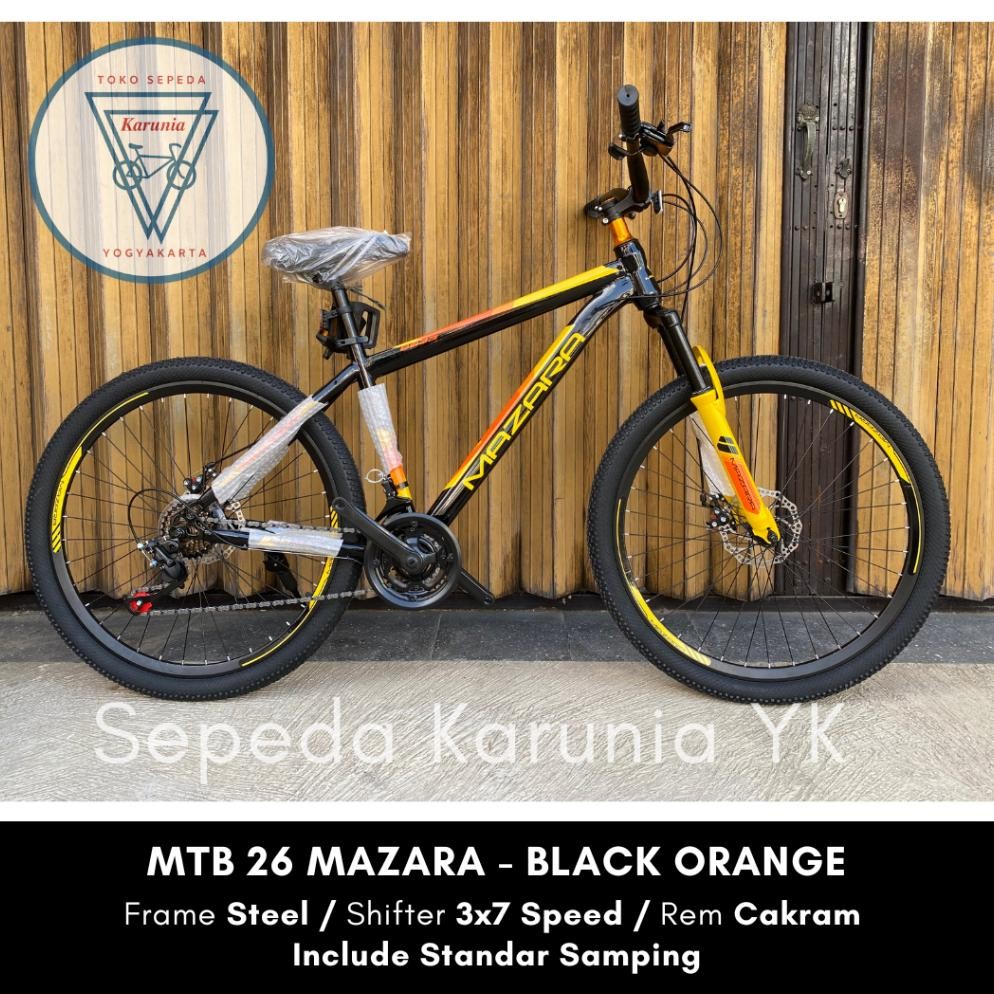 Sepeda Gunung MTB 24 Inch 26 Inch Merk Mazara Velion