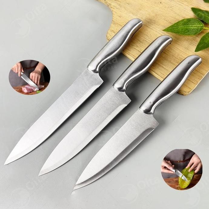 

Terlaris Pisau Dapur Solingen /Pisau Daging /Indoglass | 6 | 7 | 8 Set 4 Kitchenware Knife