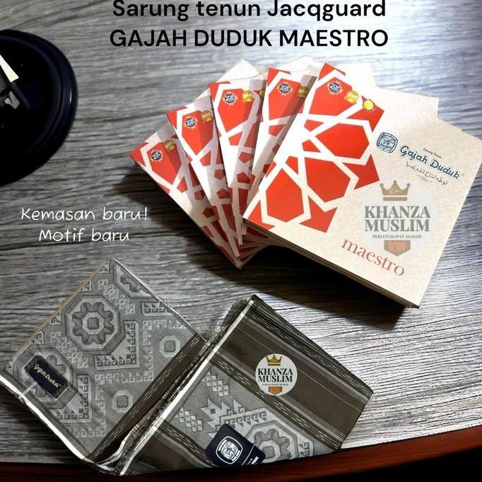 new SARUNG GAJAH DUDUK MAESTRO || SARUNG JAQGUARD KUALITAS PREMIUM Bawahan Dewasa Katun murah