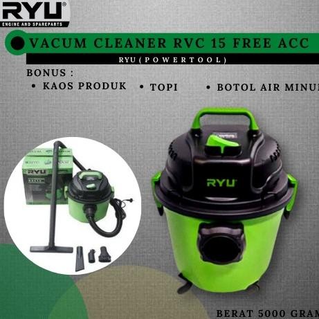 Vacum Cleaner 15L RVC15 RYU Original / Vacum Cleaner Penyedot Debu 3 In 1 Sedot Kering Basah/ Vaccum