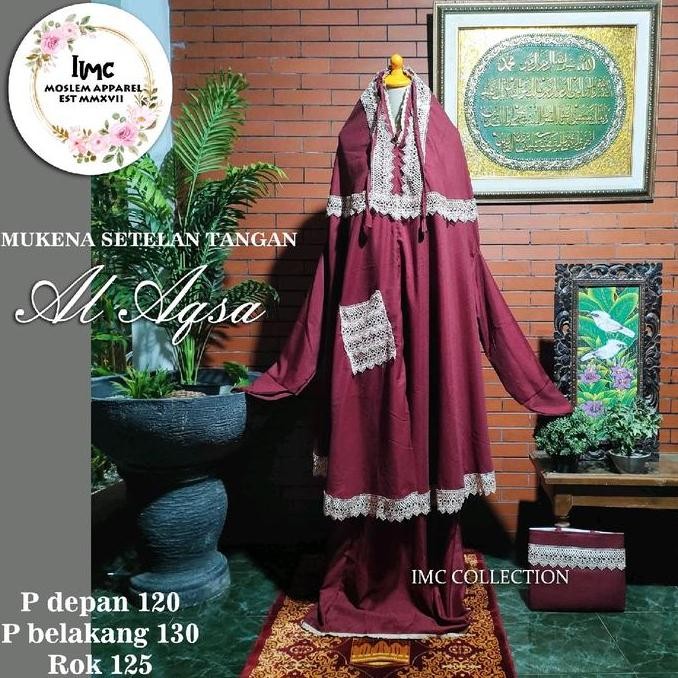 new mukena daily umroh al aqsa model lengan setelan murah