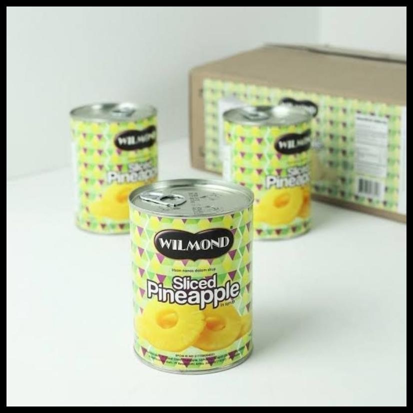 

WILMOND SLICE PINEAPPLE IN SYRUP BUAH POTONG PINNEAPPLE NANAS KALENG SIRUP