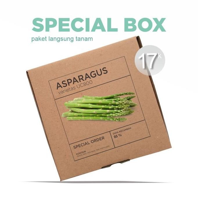 Paket Langsung Tanam - Gardening Kit - Benih Asparagus F1 UC800 Seeds murah