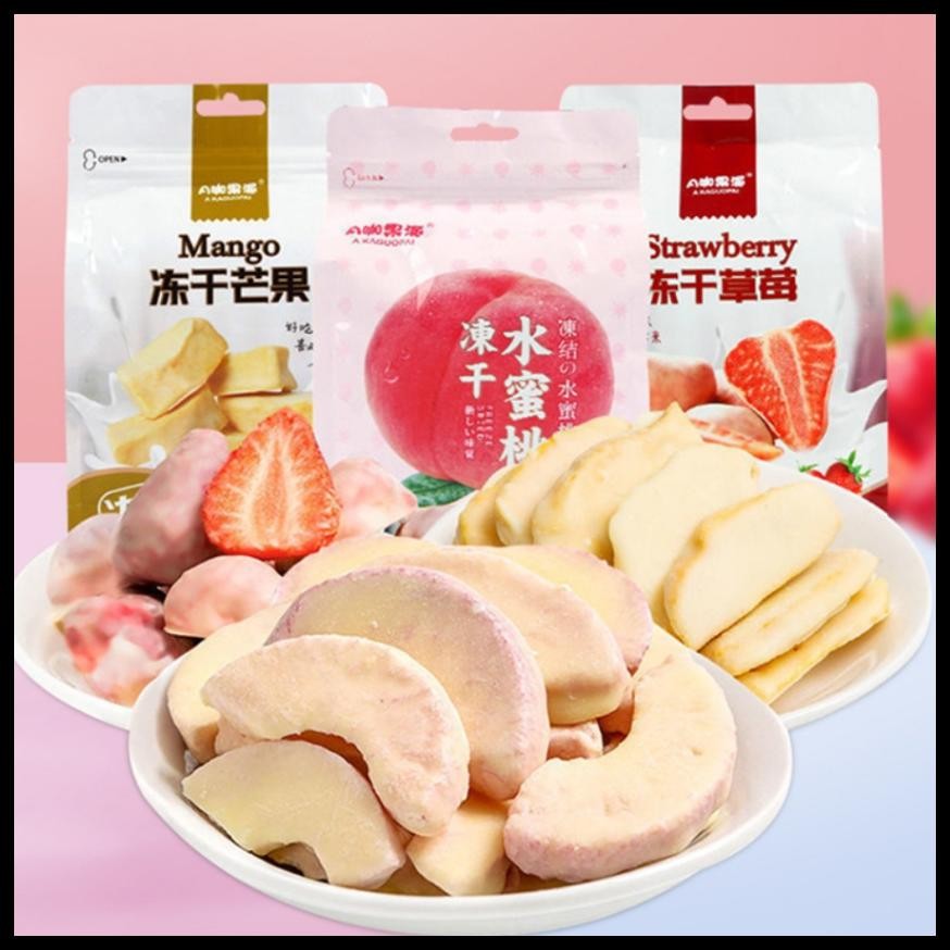 

[HALAL] 40-60G FREEZE DRIED FRUIT/KRIPIK BUAH/SNACK SEHAT/KRIPIK SEHAT/STRAWBERRY/NANGKA/DURIAN/PEACH/MANGA/CEMIL KUA/URSNACK/BUAH KERING