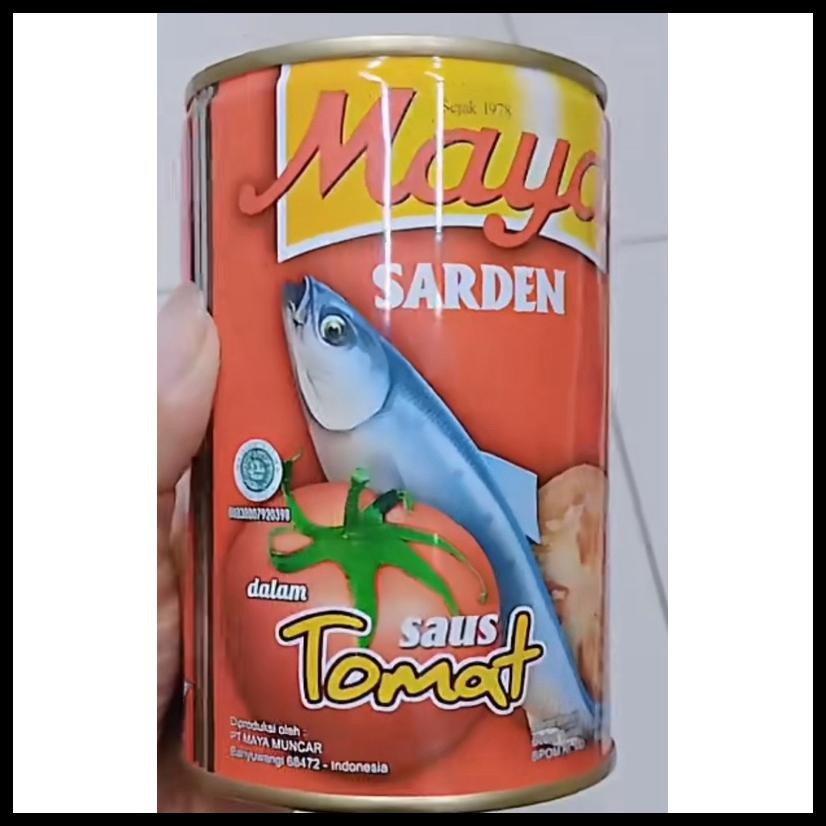 

PAKETAN SARDEN MAYA TOMAT UKURAN 155GRAM 50 KALENG/100 KALENG DAN 425GR 24KALENG/48 KALENG