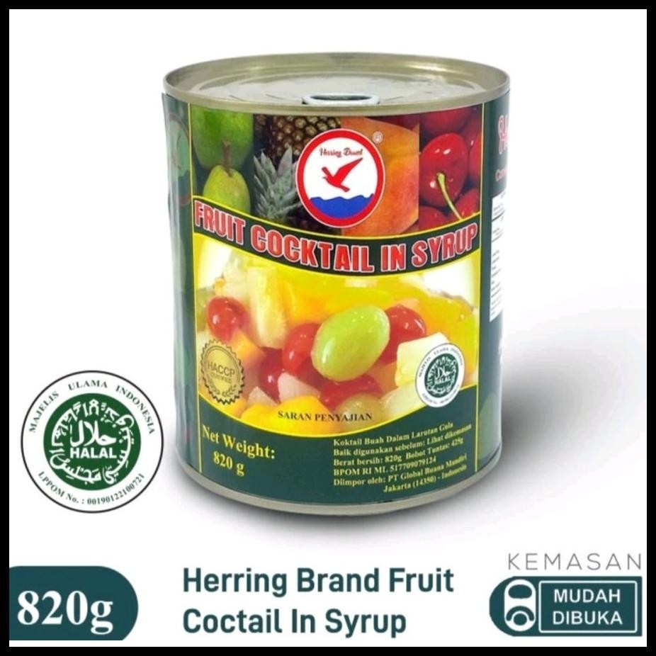 

HERRING BRAND FRUIT COCKTAIL IN SYRUP BUAH CAMPUR KALENG 820GR