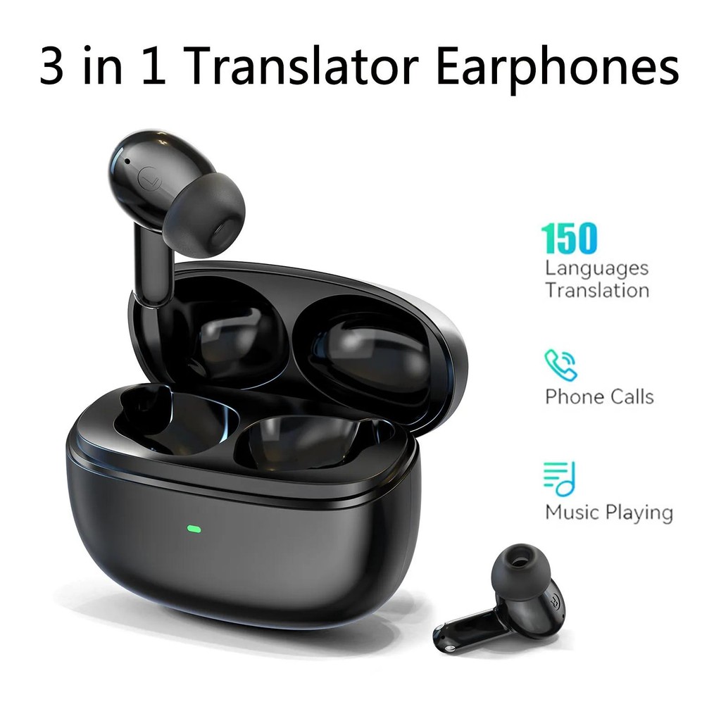 

V17 Translator Earbuds 150 Languages Smart Instant Voice Translator Wireless Travel Headphones support 4 Translation Mode in APP