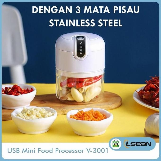 

Terlaris Mini Chopper Usb V-3001 Rechargeable 250 Ml