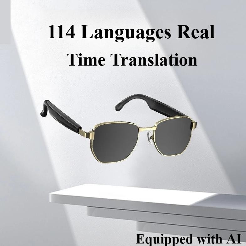 

2025 New Release: Smart AI Translation Sunglasses | Bluetooth 5.3 Dual-Mode Headphones | Real-Time Translation + Call & Music