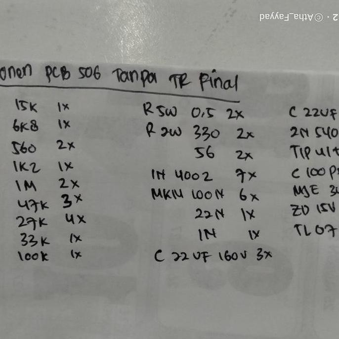 Komponen PCB Driver SOCL 506