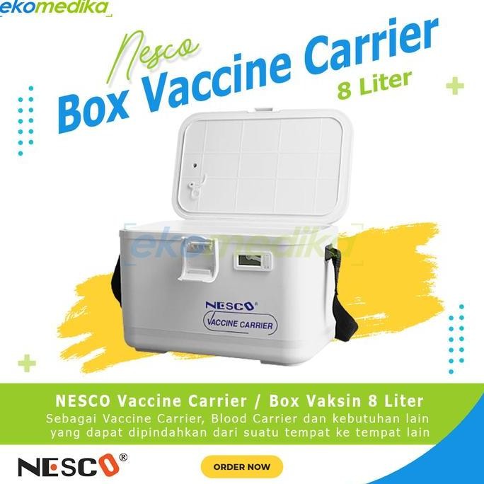 Vaccine Carrier Nesco 8L Cool Box Vaksin - Vaccine Carrier 8 Liter