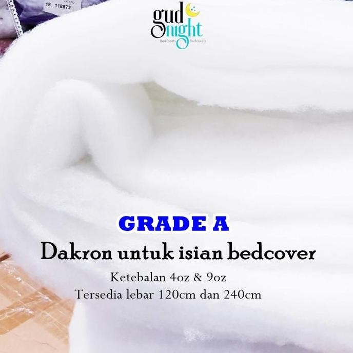 Dakron Lembaran Silikon Grade A | Padding 9 oz 4 oz | Isian Bedcover