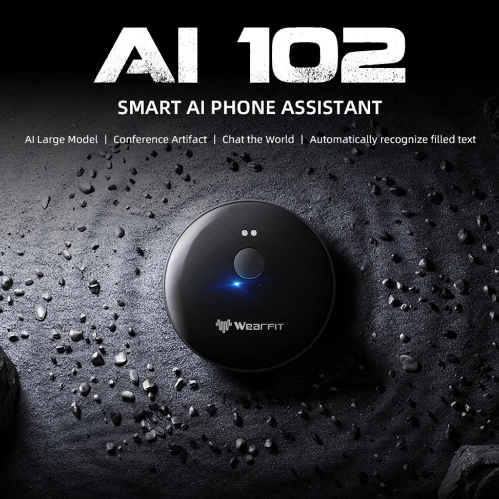 

Smart AI Phone Assistant Language Voice Translator Bluetooth-Compatible 5.4 Real-time Face To Face AI Translator 144 Languages