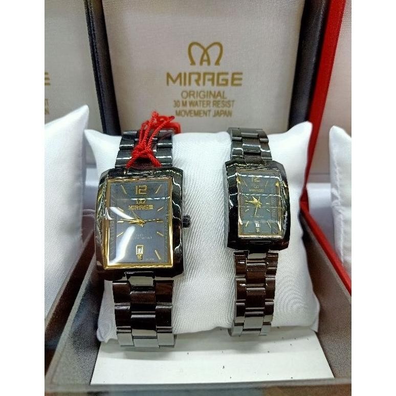 Jam Tangan Wanita Jam Tangan Mirage Original Jam Tangan Steinless Steel Jam Tangan Couple Mirage Jam