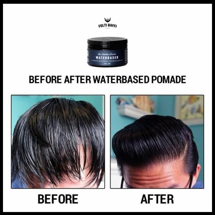 Terlaris Pomade Waterbased Hair Nutrition Folti Baffi Halal Bpom Asli Indonesia Good Quality