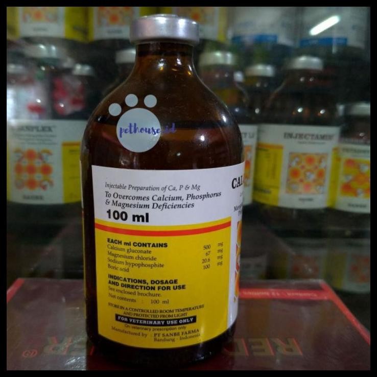 CALCIDEX PLUS 100ML / KALSIUM MAGNESIUM OBAT LUMPUH SAPI KAMBING TERNAK