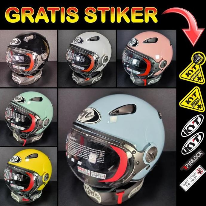 NEW HELM Retro KYT ELSICO ORIGINAL solid polos motif