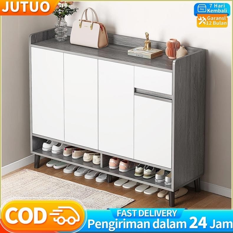Rak Sepatu Tertutup / Lemari Sepatu Tertutup / Lemari Pakaian/ Kayu Minimalis Rak sepatu lemari sepa