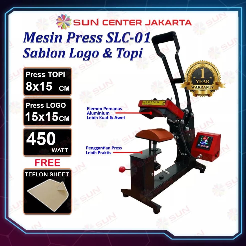 

Berkualitas Mesin Press Sablon Mini Logo Label 15x15 cm & Sablon Topi Premium - SUN 2in1 CAP & LOGO HEAT PRESS MURAH