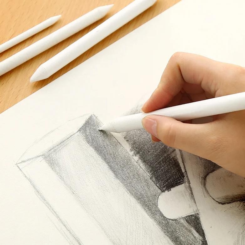 

3/6Pcs/Set Sketcking Tool Blending Smudge Stump Stick Sketch Art White Drawing Charcoal Rice Paper Pen Artist Supplies