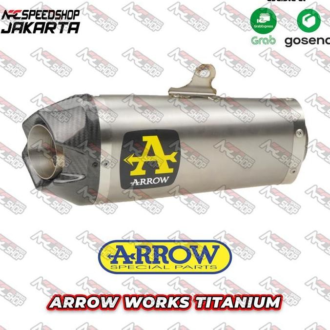 Knalpot Arrow Works Silencer Only Inlet 54mm Italy