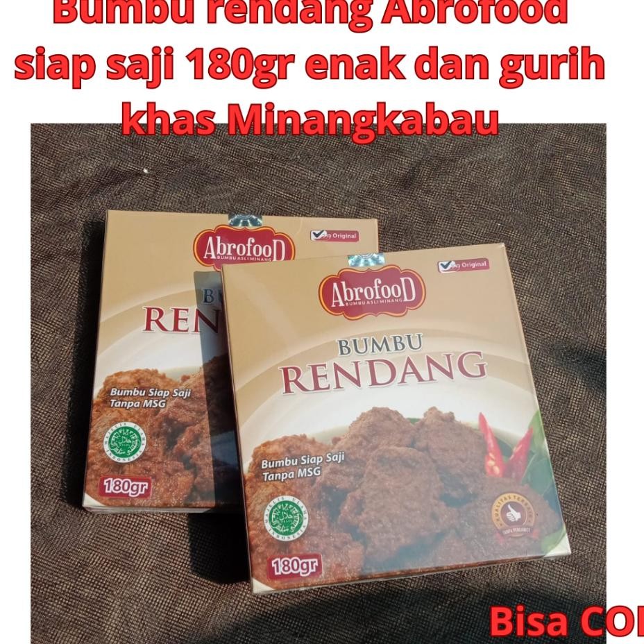 

Bumbu Rendang Abrofood Siap Saji 180Gr Enak Dan Gurih Khas Minangkabau