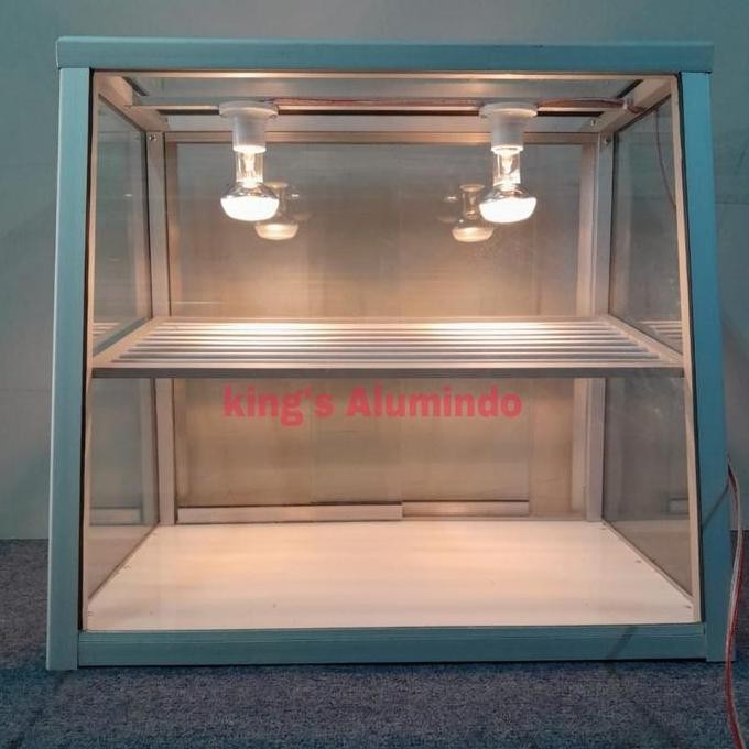 TERBARU - Etalase KFC fried chicken ayam goreng aluminium kaca