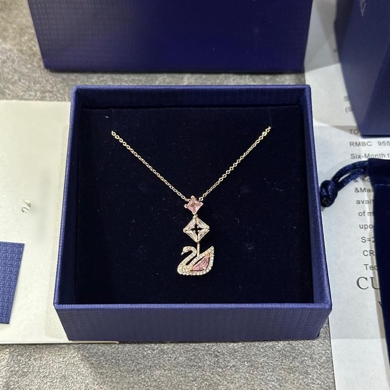 jg-56 GTU-712 SWAROVSKI DANCING SWAN TRUE BEAUTY NECKLACE 5213922 KALUNG ORIGINAL 100% Original Prem
