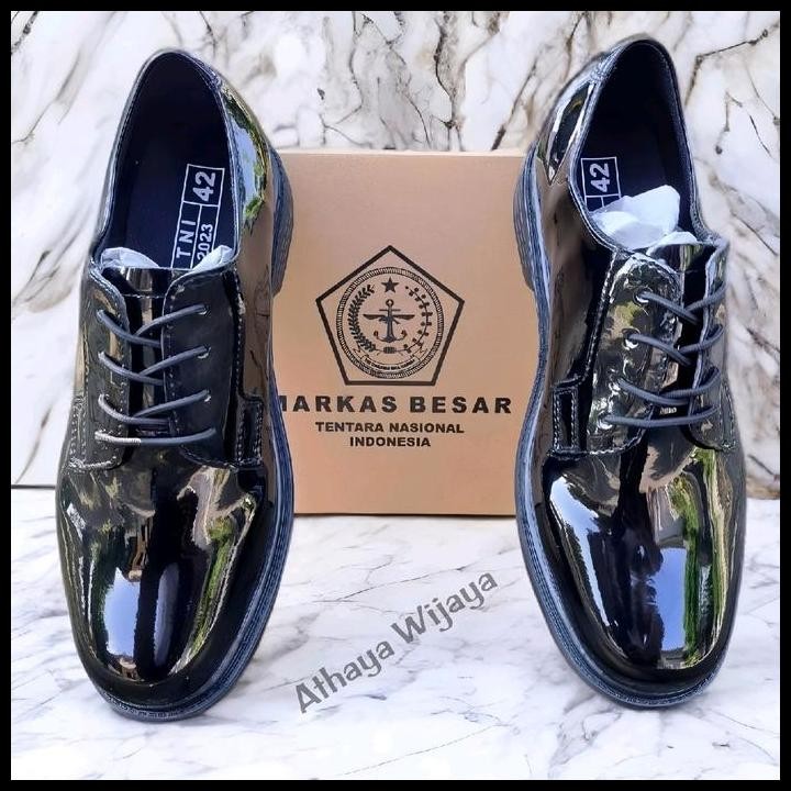 Sepatu Pdh Kilap Jatah Mabes Tni Ad 2023 Kulit Asli Original Original Best Seller
