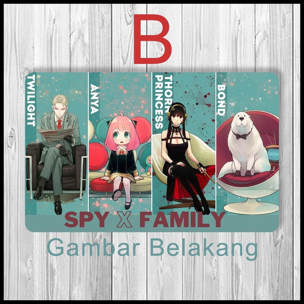 

ID CARD SPY X FAMILY BAHAN PVC TEBAL