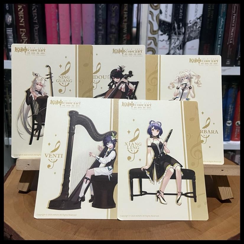 

GENSHIN IMPACT POSTCARD CONCERT 1 VENTI XIANGLING BARBARA BEIDOU NINGGUANG