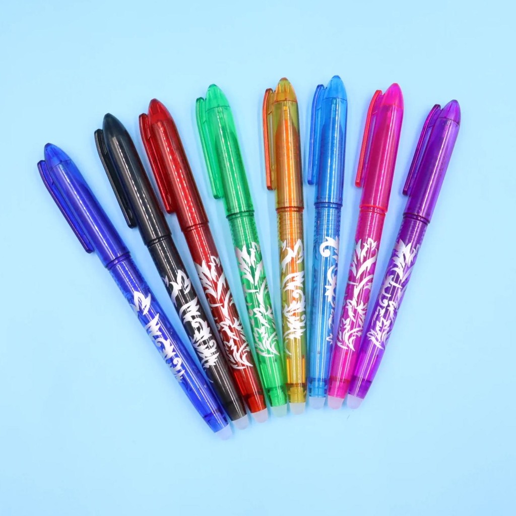 

Lot Erasable Gel Pen Refill 0.5Mm Tip Painting Writing Drawing School Black Blue Red Pink Orange Green Purple Light Blue 8 Color