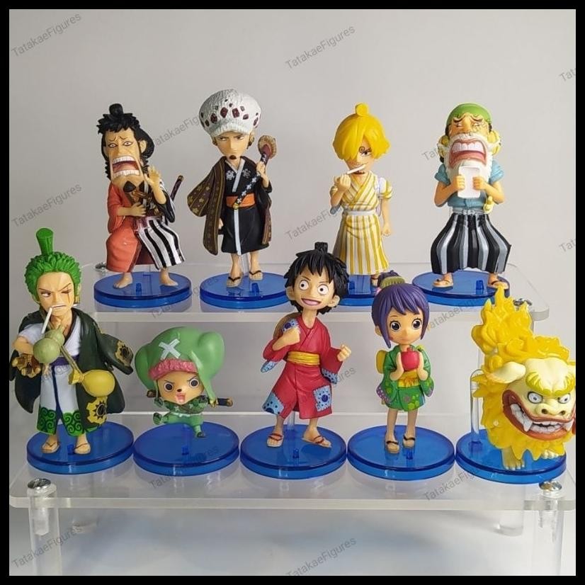 FIGURE ONE PIECE ARC WANO WCF KWS LUFFYTARO SANGORO ZOROJURO SET 10 PCS