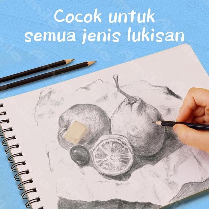 

[READY] Aimilo Sketch Book Aesthetic Buku Gambar A4 Vertikal Jilid Spiral 45 Lembar/90 Halaman Paper Stationery buku catatan harian