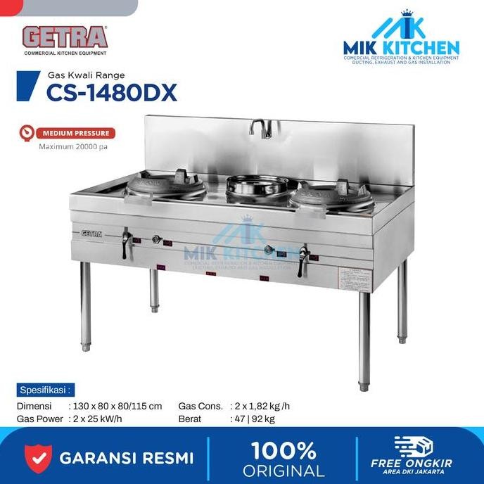 NEW GETRA Gas Kwali Range CS-1480DX / CS 1480DX /