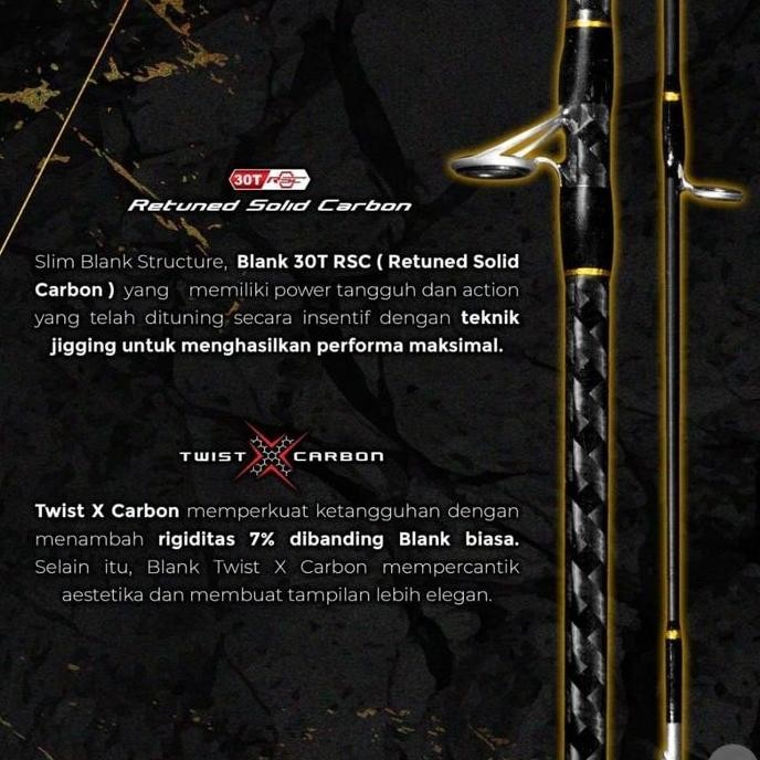 

Terlaris Joran Daido Trisula Terror Jig Spinning 602/180Cm Fuji