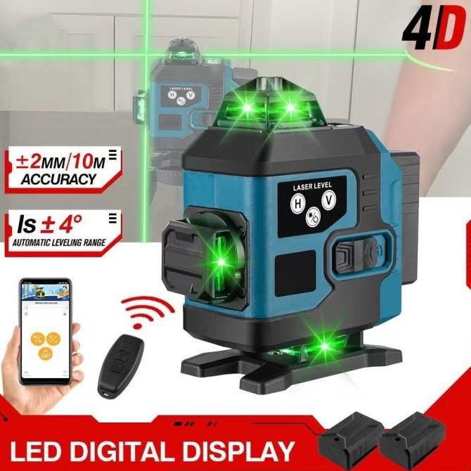 

Mesin Self Leveling Laser High Precision 4D 16 Line Remote Kualitas Original
