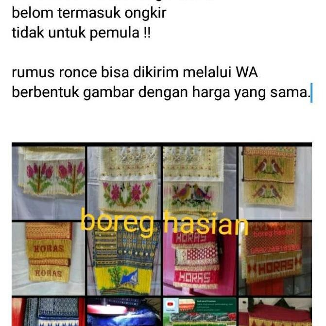 

BUKU RUMUS RONCE MOTIF DAN ABJAD/BUKU Panduan Meronce Selendang Kualitas Original