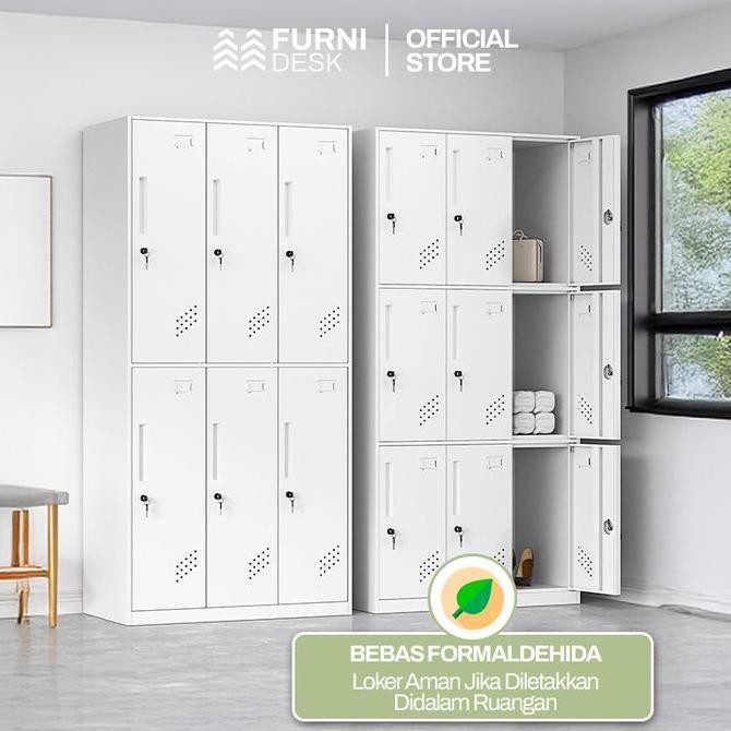 

Loker Besi Karyawan 2-12 Pintu Anti Karat Lemari Loker Besi Kantor Sekolah Tempat Barang Karyawan Kualitas Original