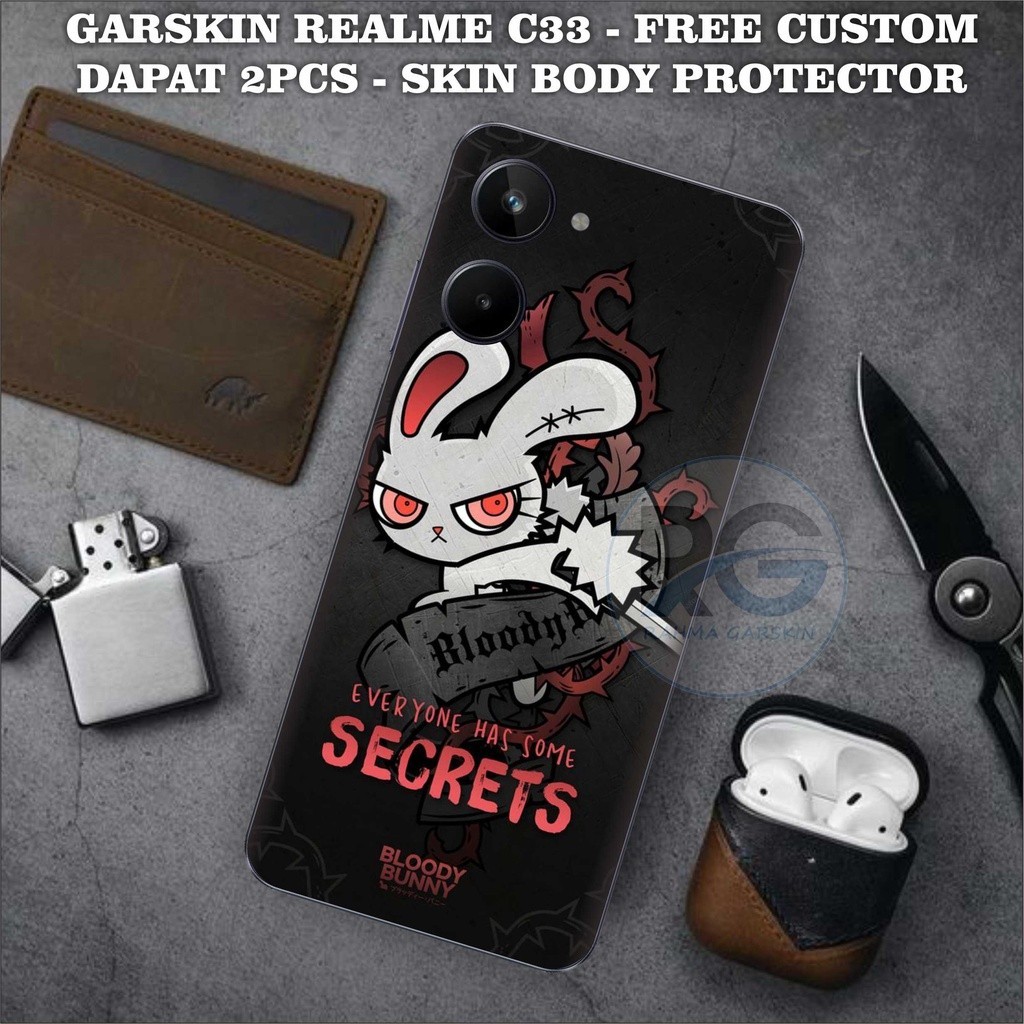 

Terlaris Presisi Realme C33 Casing/Stiker Panel Vynil Bisa Custom Dan COD