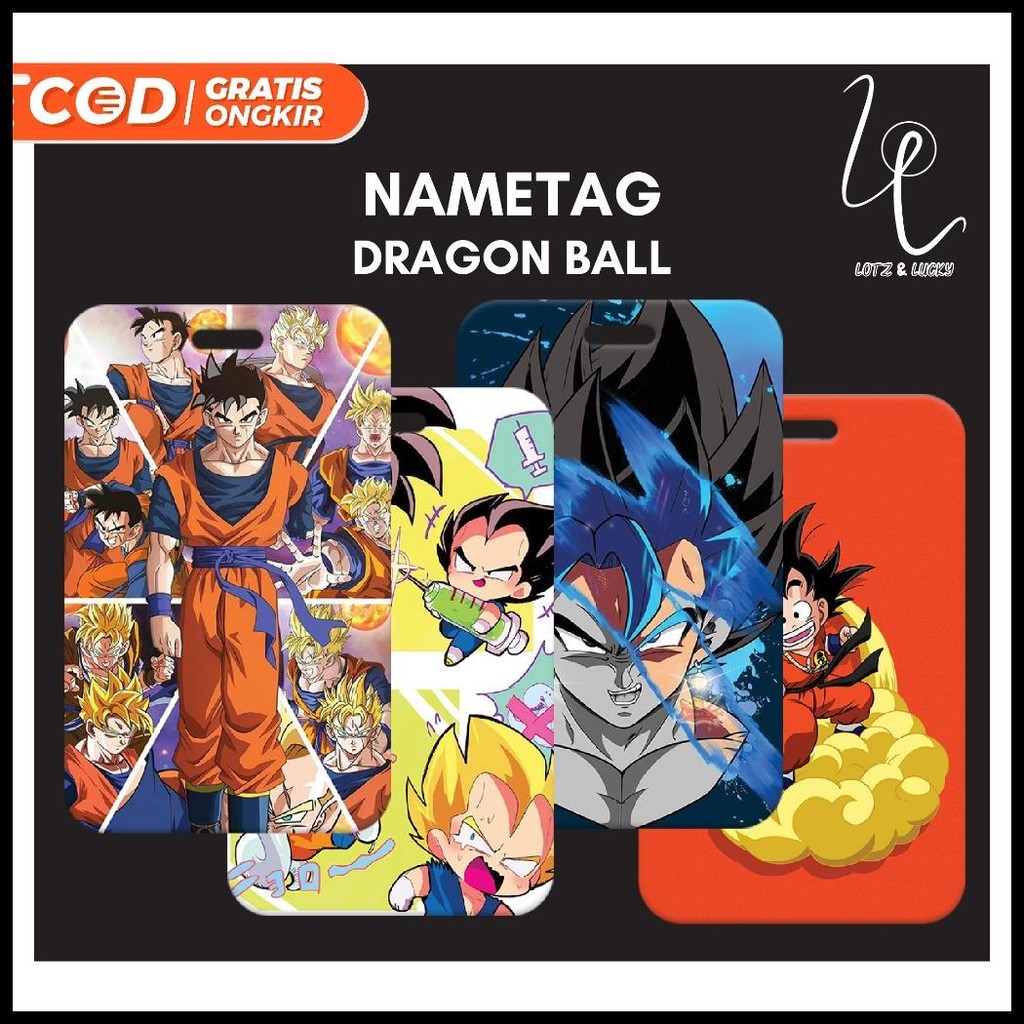 

(N009) NAMETAG DRAGON BALL TANPA TALI / CARD HOLDER ANIME / ID CARD GOKU / TEMPAT KARTU