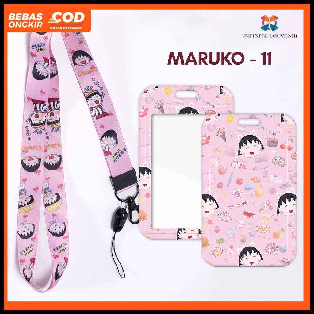 

[N004] CHIBI MARUKO CHAN CARD HOLDER TALI LANYARD / ID CARD HOLDER DENGAN TALI LANYARD SCHOOL GIRL