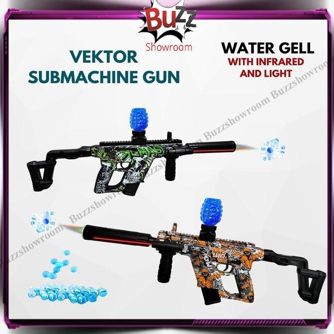 Tembakan Anak WGG Kriss Vector Water Gel Blaster Mainan Submachine Gun Watergel Kualitas Original